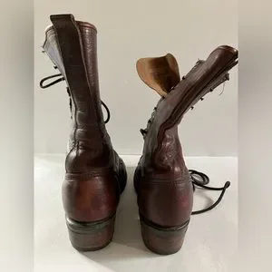 Vibram | Shoes | Vintage Vibram Lace Up Leather Boots W 2 